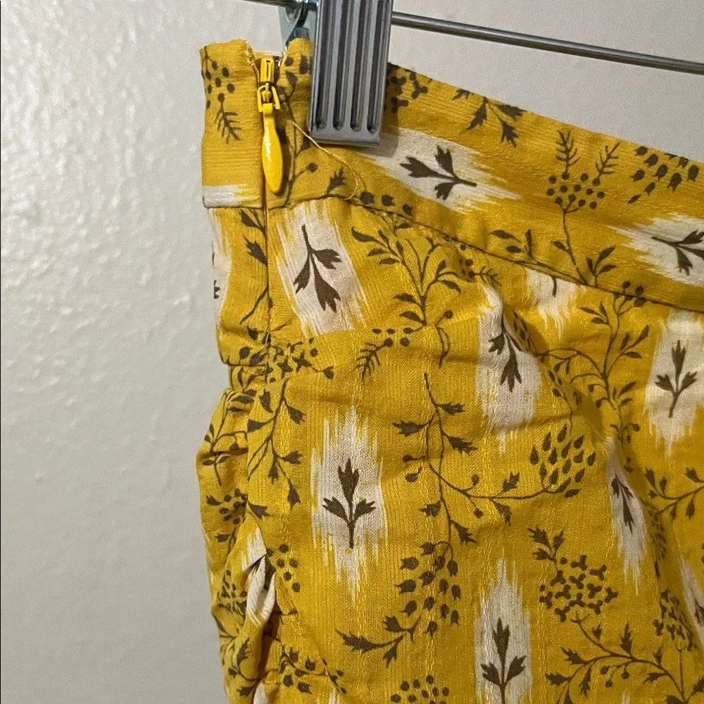 Veronica Beard Taras Botanical Ikat Ruched Mini Skirt - Picture 5 of 6